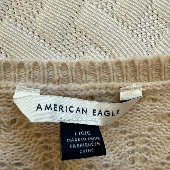 American Eagle, Long-Sleeve, Knit, Large, Bodysuit, CREAM COLORED, NEW WITH TAG - Picture 10 of 15